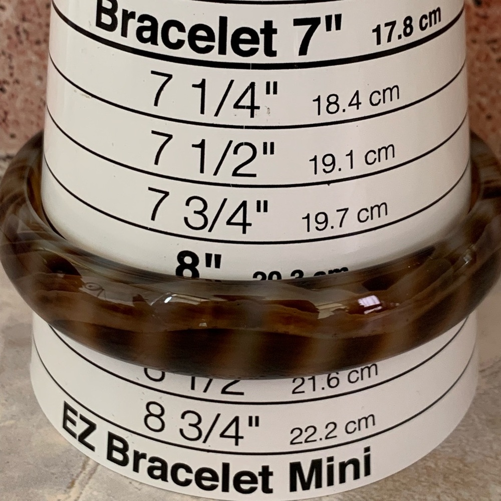 Chalcedony Agate Patterned Bangle Bracelet - image 5